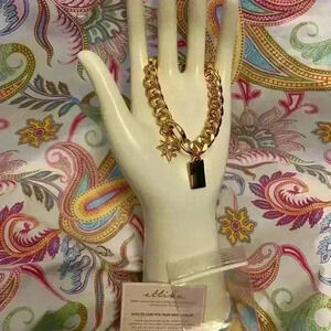 Ettika Starry Charms 14k Gold Plated Chain Link Bracelet With Extender Rings